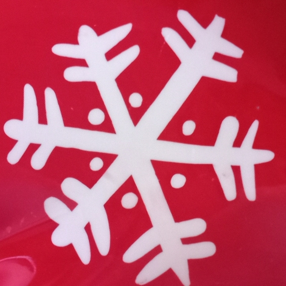 Hallmark Christmas Red Snowflake Holiday Mitten - Picture 2 of 6